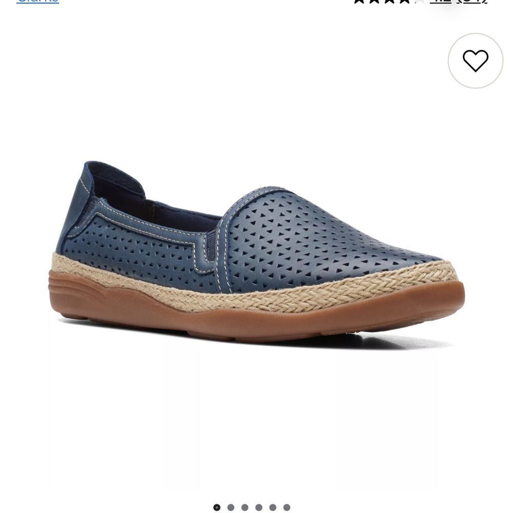 Clarks Elaina Ruby Women's Leather Espadrille Shoes